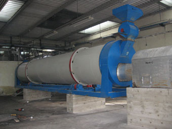 Workshop of rotary drum dryer