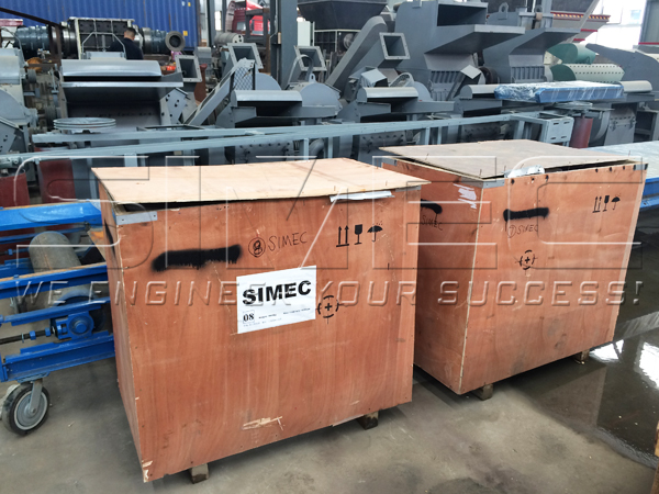 Equipment in Plywood Box